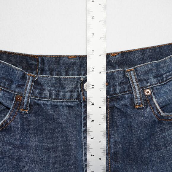 Lucky Brand 181 Relaxed Straight Jeans Men's 36 Blue Denim Classic Fit - Picture 6 of 16